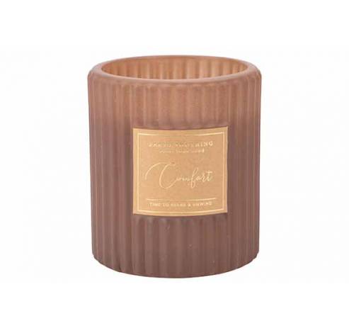 Bougie Parfum Relax And Unwind Brun 8x8x H9cm Verre  Cosy @ Home