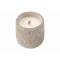 Geurkaars Rustic Wood Wick Grijs 10x10xh 10cm Cement 