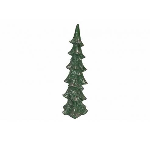 Arbre De Noël Elegant Vert 14x11,5xh37cm  Allonge Polyresine  Cosy @ Home