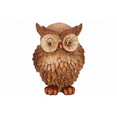 Hibou Brun 11x9xh15cm Polyresine   Cosy @ Home