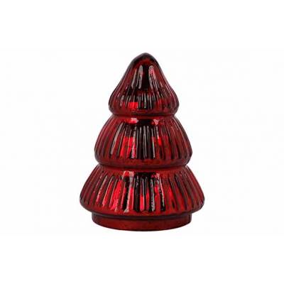 Kerstboom Antique Donkerrood 9x9xh12cm G Las  Cosy @ Home