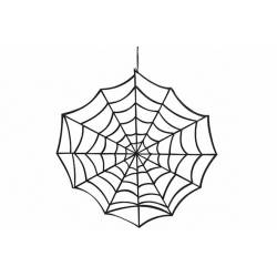 Spinnenweb Hanger Zwart D45cm Vilt  