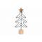Kerstboom Wood Base Zwart 14x6xh25cm Met Aal 
