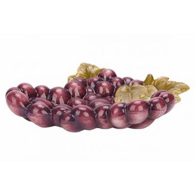 Schaal Grapes Paars 25x19xh6cm Dolomiet   Cosy @ Home