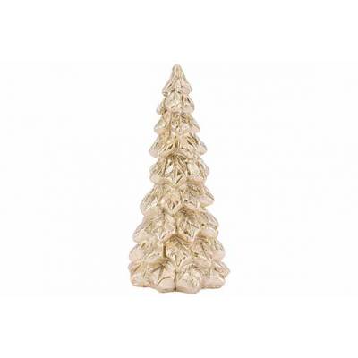 Kerstboom Goud 9x9xh17cm Polyresin   Cosy @ Home