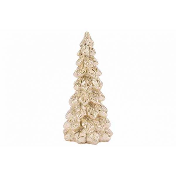 Kerstboom Goud 9x9xh17cm Polyresin  