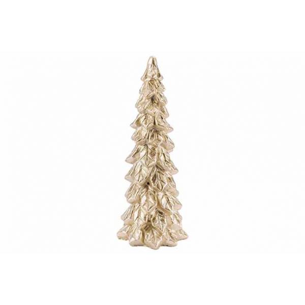 Cosy @ Home Kerstboom Goud 12x12xh30cm Polyresin 