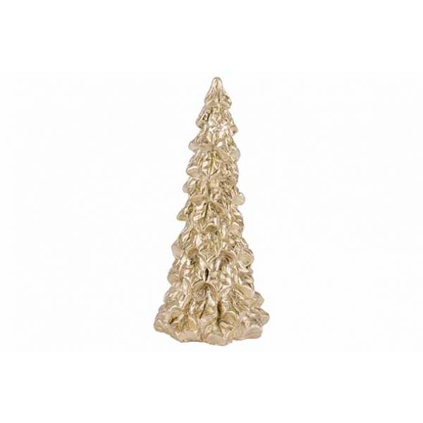 Kerstboom Goud 12x11xh23cm Polyresin  