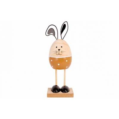 Lapin Metal Ears On Stander Camel 6x5,3x H18cm Allonge Bois  Cosy @ Home