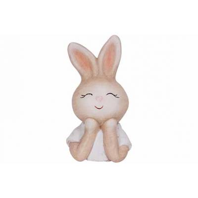 Buste Rabbit Blanc 7,5x6,5xh14cm Autre D Olomite  Cosy @ Home