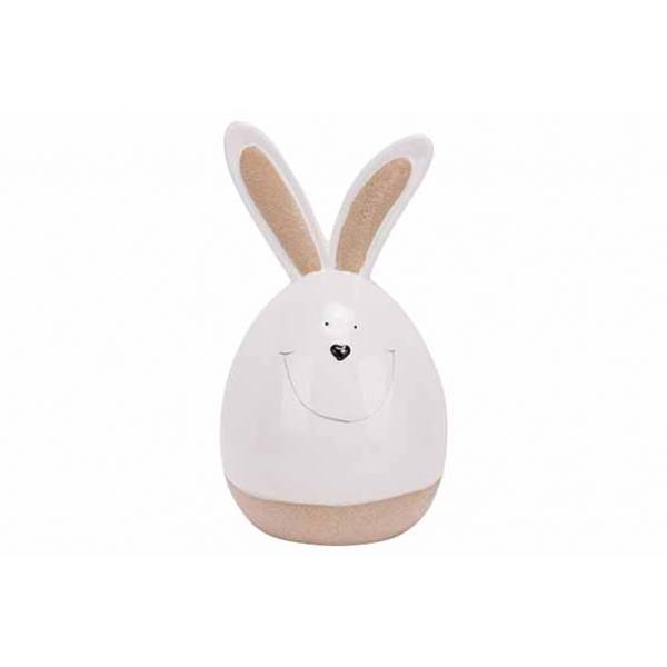 Konijn Bunny Wit 10,3x10xh18cm Andere Po Rselein 