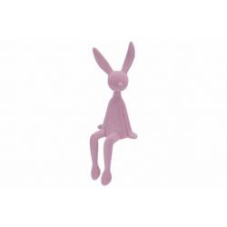 Cosy @ Home Lapin Flocked Sitting Lila 10x9xh28cm Pl Astic 