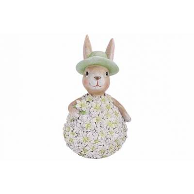 Lapin Flower Ball Multi-colore 10x9xh18c M Sphere Polyresine  Cosy @ Home