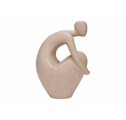 Assis Human Scultpure Beige 29,3x18,4xh4 0,3cm Polyresine  Cosy @ Home