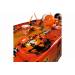 Bord Set12 Halloweendeco Zwart Oranje D22,5cm Karton 