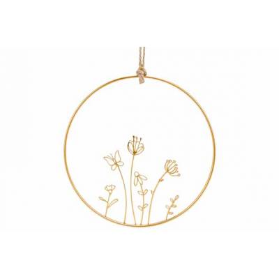 Suspension Flowers - Butterfly Dore 20x, 5xh20cm Rond Metal  Cosy @ Home