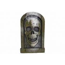 Cosy @ Home Grafsteen Skull Grijs 40x25xh23cm Foam  