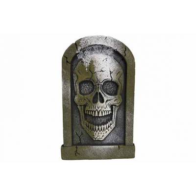 Grafsteen Skull Grijs 40x25xh23cm Foam  