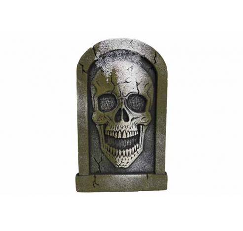 Grafsteen Skull Grijs 40x25xh23cm Foam   Cosy @ Home
