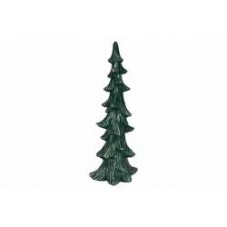 Cosy @ Home Kerstboom Elegant Donkergroen 18x13xh45, 5cm Langwerpig Polyresin