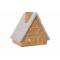 Huis Glazed-tc Led Incl. 2xlr44 Batt Terracotta 14,9x11,5xh15cm Aarde 
