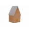 Huis Glazed-tc Led Incl. 2xlr44 Batt Terracotta 8,8x7,6xh14,7cm Aarde 