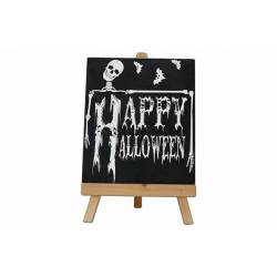 Cosy @ Home Panneau Decoratif Happy Halloween Noir 1 5,2x3xh24,3cm Rectangle Bois 