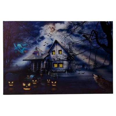 Canvas House Pumpkins Led 2aabat Not Inc L Multi-colore 40x60xh2,5cm Rectangle 