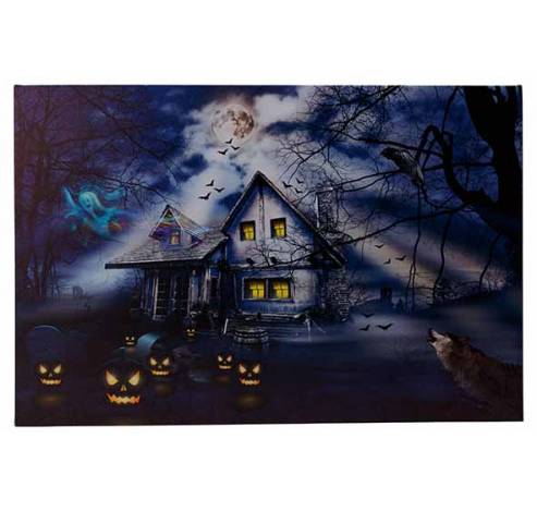 Canvas House Pumpkins Led 2aabat Not Inc L Multi-colore 40x60xh2,5cm Rectangle  Cosy @ Home
