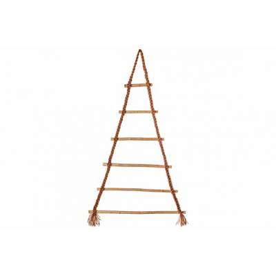 Hanger Xmas Ladder Bruin 3x50xh80cm Hout   Cosy @ Home