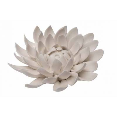 Fleur Flower Creme 6,5x6,5xh3,5cm Porcel Aine 