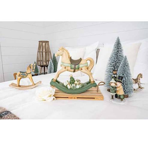 Cheval A Bascule Green Naturel 26x6xh22c M Bois  Cosy @ Home