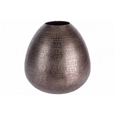 Vase Egg Brun 33x33xh35cm Rond Aluminium   Cosy @ Home