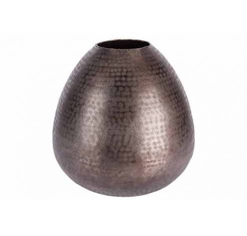 Vase Egg Brun 33x33xh35cm Rond Aluminium   Cosy @ Home