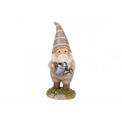 Gnome Greige 9x8,5xh21,5cm Polyresine  