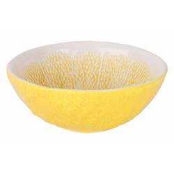 Cosy @ Home Schaal Set4 Lemon Geel 15x15xh6cm Rond D Olomiet 