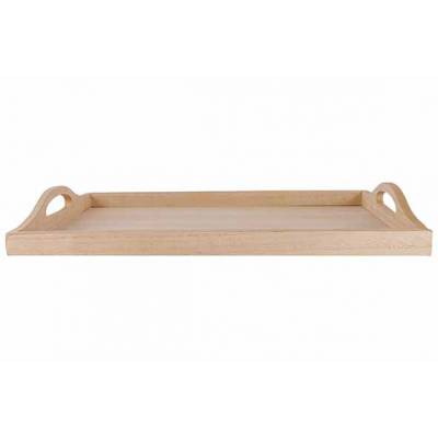 Plateau Naturel 40x30xh4,5cm Bois   Cosy @ Home