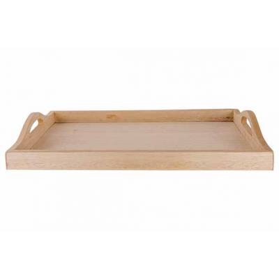 Plateau Naturel 34x24xh4,5cm Bois   Cosy @ Home