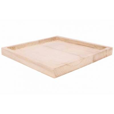 Coupe Naturel 30x30xh3cm Carre Bois   Cosy @ Home