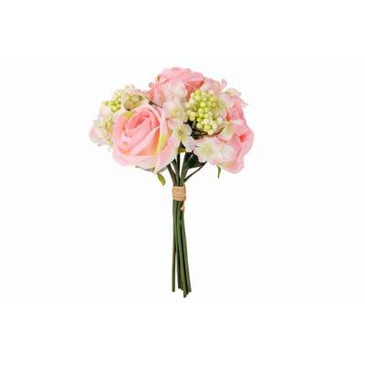 Bouquet Roses Rose 20x20xh32cm Plastic   Cosy @ Home