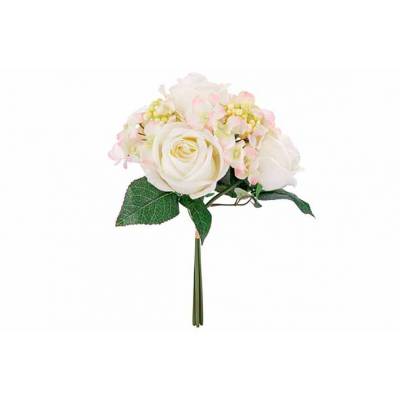 Bouquet Roses Blanc 20x20xh32cm Plastic   Cosy @ Home