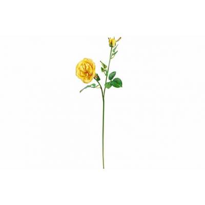 Branche Roses Fresh Touch Jaune 70cm Fle Urs Artificielles  Cosy @ Home