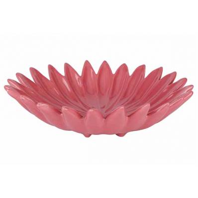 Assiette Flower Rose 18x18xh5cm Ceramiqu E 