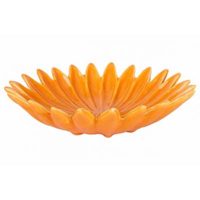 Assiette Flower Orange 18x18xh5cm Cerami Que  Cosy @ Home