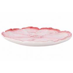 Cosy @ Home Assiette Flower Rose Pale 22x22xh2cm Ron D Dolomite 