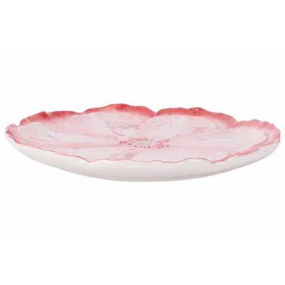 Assiette Flower Rose Pale 22x22xh2cm Ron D Dolomite  Cosy @ Home