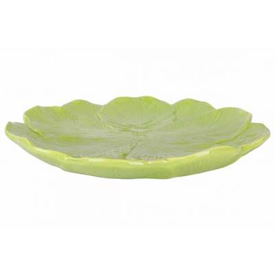 Assiette Lettuce Vert 29x29xh4cm Rond Ce Ramique  Cosy @ Home