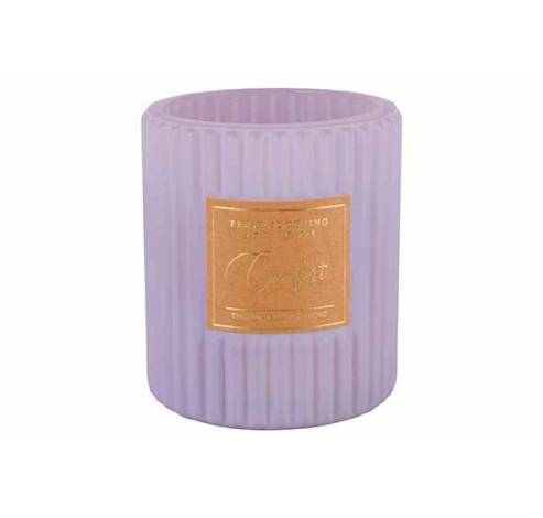 Bougie Parfum Relax And Unwind Lila 8x8x H9cm Allonge Verre  Cosy @ Home