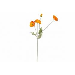 Cosy @ Home Branche Poppies Orange 61cm Fleurs Artif Icielles 