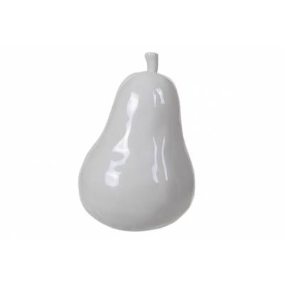Poire Ceramique Blanc 11x10.8x15.8cm  
